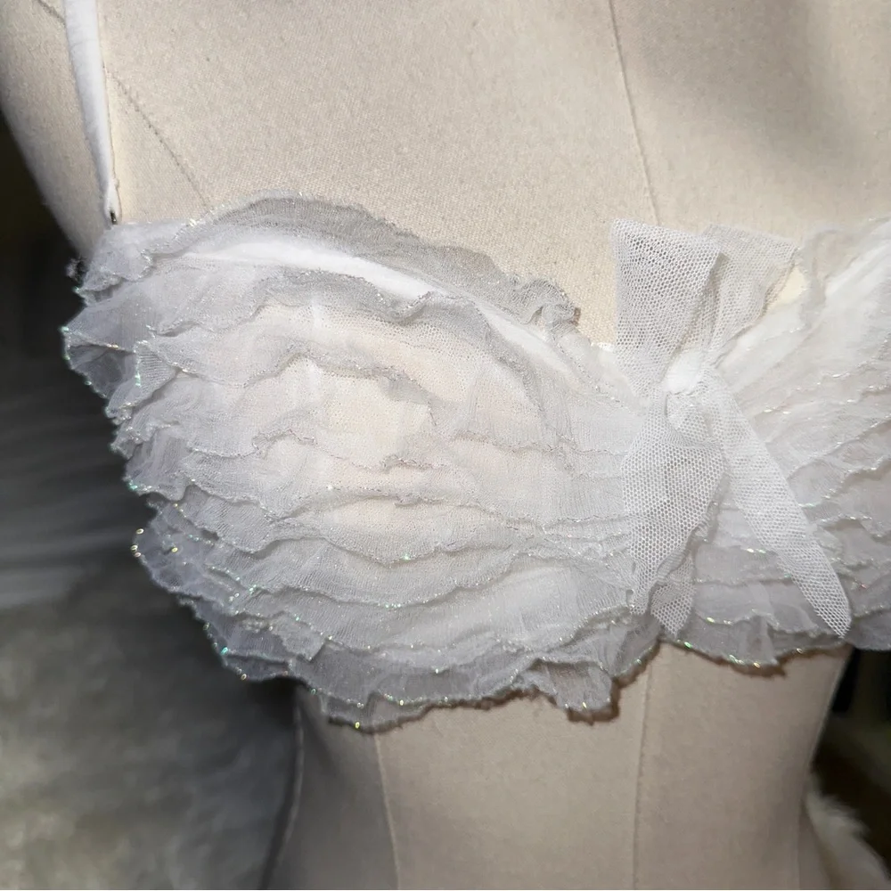 Victoria’s Secret | 2015 Ruffle Shimmer Strapless Convertible Unlined Bra 32D